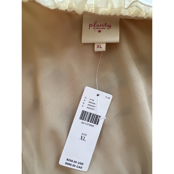 NWT! Anthropologie Plenty by TRACY REESE Cream Floral One Shoulder Maxi Dress XL - Picture 5 of 9